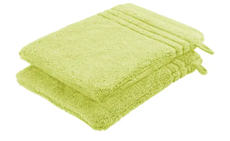 Waschhandschuh (16 x 21cm), 2er-Set Grün Soft Cotton