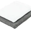 Waschhandschuh (16 x 21cm), 2er-Set Anthrazit-Weiß Soft Cotton