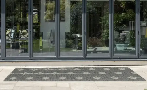 Webteppich Scandinavian | 80x200 cm, Diamanten