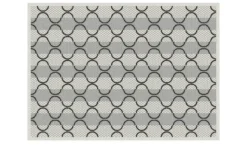 Webteppich Simple Life | 200x300 cm, Grau, Creme