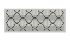 Webteppich Simple Life | 80x200 cm, Grau, Creme