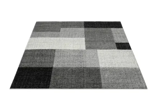 Webteppich Thales | Dunkelgrau, Grau, 80x140 cm