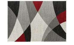 Webteppich Thales | Grau, Rot, 80x140 cm | Höffner