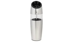 WMF Elektrische Salz-/Pfeffermühle Ceramill | edelstahlfarben, Kippmühle aus Edelstahl