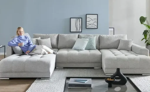 Wohnlandschaft mit Schlaffunktion Lemie | Möbel Höffner