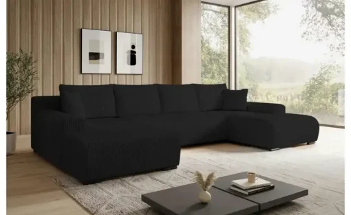Wohnlandschaft Nelly | Schwarz | Möbel Höffner