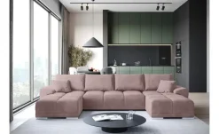 Wohnlandschaft  Nubes | Rosa | Möbel Höffner