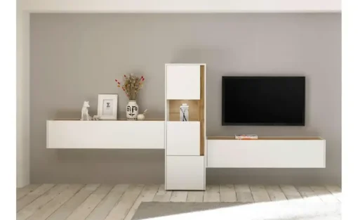 Wohnwand Cande | Weiß | Möbel Höffner