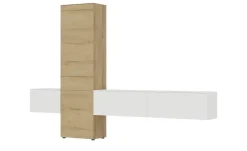 Wohnwand Style | Eiche Sierra (Nachbildung), Alpinweiß