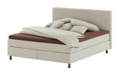 Wohnwert Boxspringbett Dormian Boro | Steingrau, 140 cm
