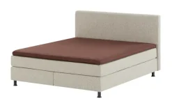 Wohnwert Boxspringbett Dormian Boro | Steingrau, 140 cm