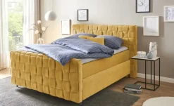 Wohnwert Boxspringbett Tefla | Senfgelb, 160 cm