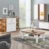 Wohnwert Couchtisch Carré | Weiß, Asteiche | Höffner