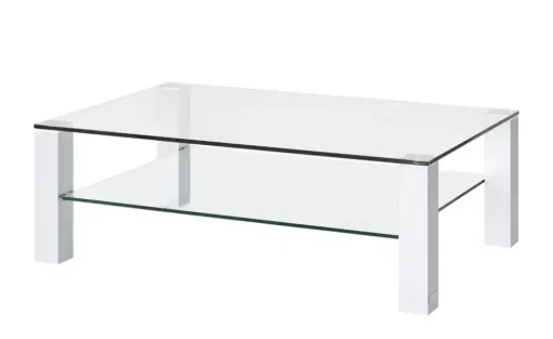 Wohnwert Couchtisch Quatro | 80 cm, Weiß, matt