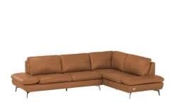 Wohnwert Ecksofa Amarena | Cognacbraun, rechts