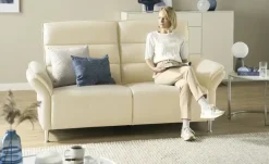 Wohnwert Einzelsofa Leder Marlena | Creme, ohne