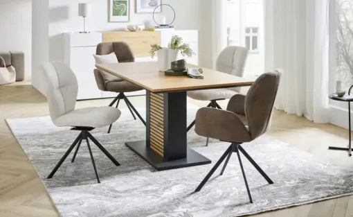 Wohnwert Esstisch Die Säule | Furniert, 140 cm