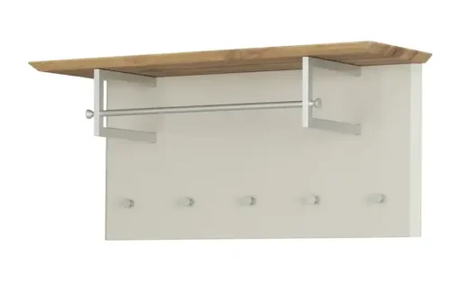 Wohnwert Garderobenpaneel Azzura | Creme, Eiche (Nachbildung)