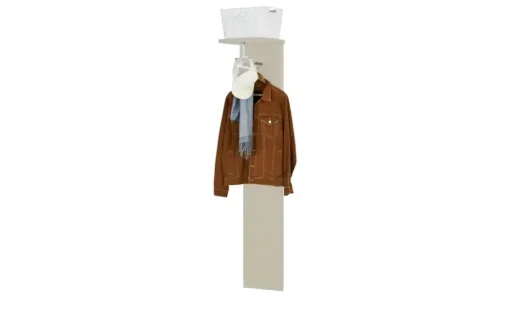 Wohnwert Garderobenpaneel Nicolo | Taupe, matt