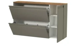 Wohnwert Hängeschuhschrank Leo | Grau, matt, Eiche (Nachbildung)