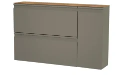 Wohnwert Hängeschuhschrank Leo | Grau, matt, Eiche (Nachbildung)