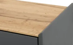Wohnwert Hängeschuhschrank Azzura | Anthrazit, Eiche (Nachbildung)