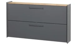 Wohnwert Hängeschuhschrank Azzura | Anthrazit, Eiche (Nachbildung)