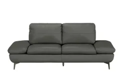 Wohnwert Ledersofa Amarena | 2, Dunkelgrau | Höffner