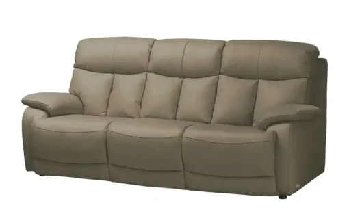 Wohnwert Ledersofa aus Echtleder Ambra | Taupe