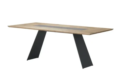 Wohnwert Massivholz-Esstisch  mit Keramik Ardesia | 180 cm