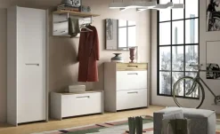 Wohnwert Mehrzweckschrank  Azzura | Creme, matt, links
