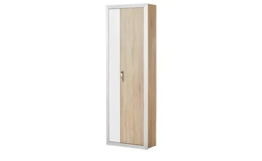 Wohnwert Mehrzweckschrank Intro | Weiß, Eiche Sonoma (Nachbildung)
