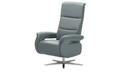 Wohnwert Relaxsessel Echtleder Mira | Rauchblau