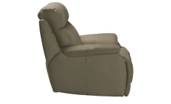 Wohnwert Sessel  aus Echtleder mit manueller Relaxfunktion Ambra | Taupe