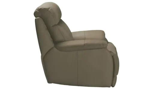 Wohnwert Sessel  aus Echtleder mit manueller Relaxfunktion Ambra | Taupe