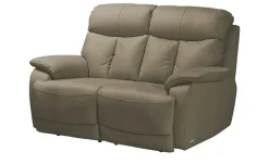 Wohnwert Sofa 2-sitzig  aus Echtleder Ambra | Taupe