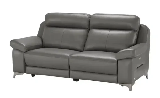 Wohnwert Sofa 3-sitzig mit elektrischer Relaxfunktion Arianna | Dunkelgrau