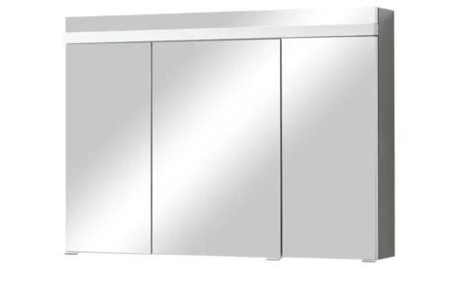 Wohnwert Spiegelschrank Alea | Dunkelgrau, Dunkelgrau