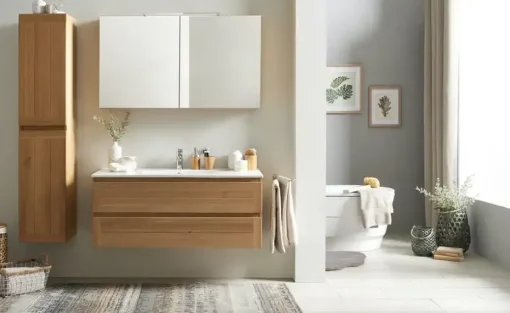 Wohnwert Spiegelschrank Capri | Eiche | Möbel Höffner