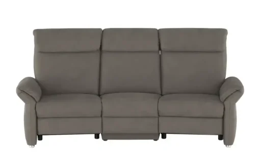 Wohnwert Trapezsofa mit USB Anschluss Melina | Anthrazit