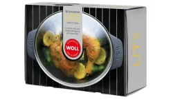 WOLL Gussbräter mit Glasdeckel und Silikongriffen Diamond Lite | 3700 ml