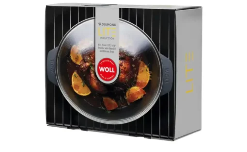 WOLL Gussbräter mit Glasdeckel und Silikongriffen Diamond Lite | 6000 ml