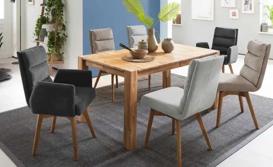 Woodford Armlehnstuhl Kalama | Anthrazit, Wildeiche