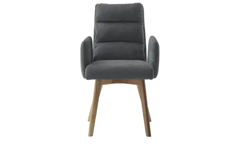 Woodford Armlehnstuhl Kalama | Anthrazit, Wildeiche