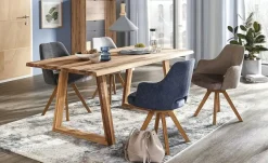 Woodford Armlehnstuhl  mit Massivholzgestell Moreda | Anthrazit, Armlehne