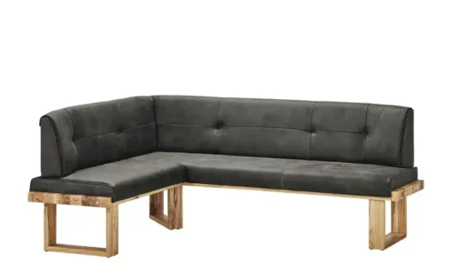 Woodford Eckbank  massiv Alina | Anthrazit, ca, 155 x 205 cm