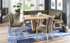 Woodford Eckbank  massiv Alina | Braun, ca, 205 x 155 cm