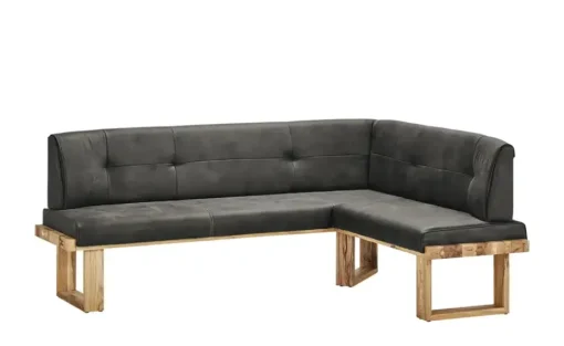 Woodford Eckbank  massiv Alina | Anthrazit, ca, 225 x 155 cm