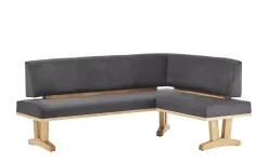 Woodford Eckbank  massiv Mila | Graphit, ca, 222 x 152 cm