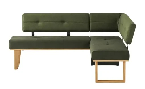 Woodford Eckbank  massiv Scala | Grün, ca, 224 x 167 cm